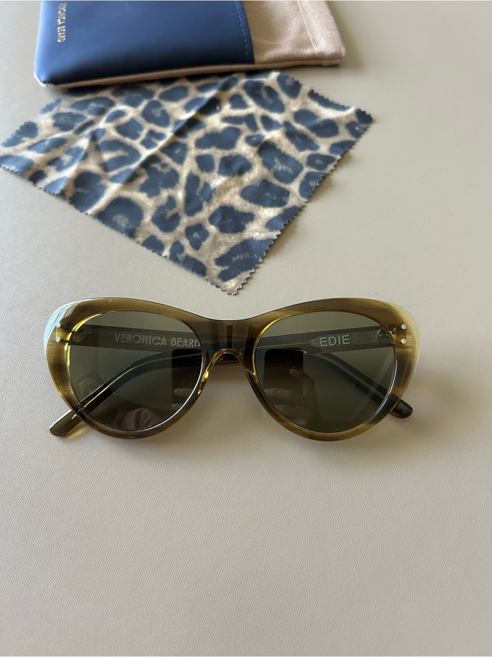 Veronica Beard Edie Cat-Eye Sunglasses in Tortoise